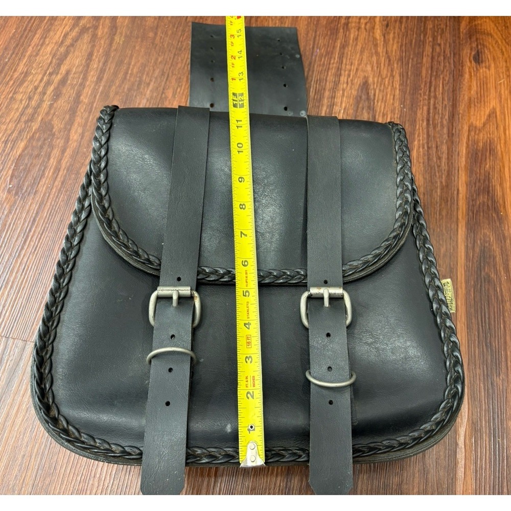 Willie and Max Saddlebags Motorcycle Leather Saddle‎ Bag